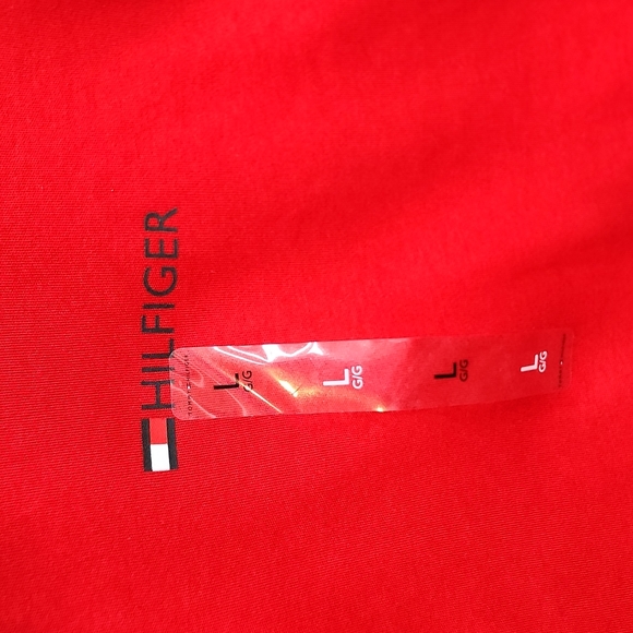 TOMMY HILFIGER POLO SHIRT, RED SIZE LARGE (L) - Picture 9 of 12
